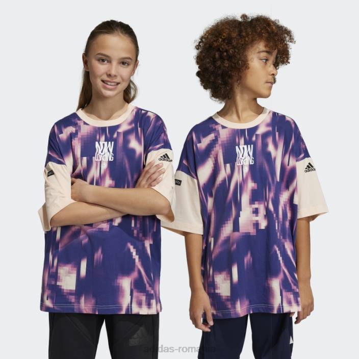 Adidas tricou cu imprimeu arkd3 fucsia adidas copii fucsia/portocaliu 2JBN18624