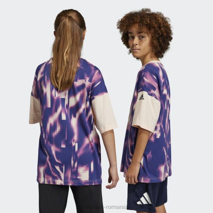 Adidas tricou cu imprimeu arkd3 fucsia adidas copii fucsia/portocaliu 2JBN18624