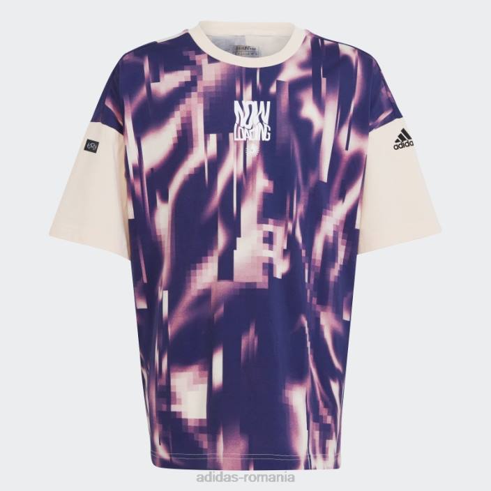 Adidas tricou cu imprimeu arkd3 fucsia adidas copii fucsia/portocaliu 2JBN18624