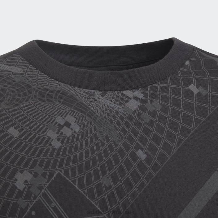 Adidas tricou cu imprimeu integral arkd3 negru copii negru/gri/carbon/alb 2JBN18967