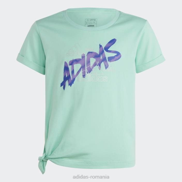 Adidas tricou cu noduri de dans verde adidas copii verde/argintiu 2JBN12114