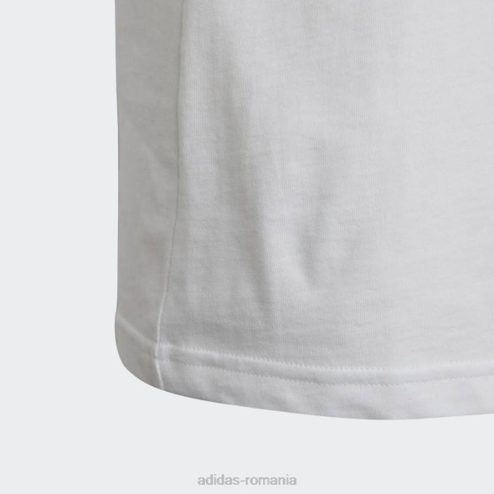 Adidas tricou din bumbac alb essentials logo mare adidas copii alb negru 2JBN12105