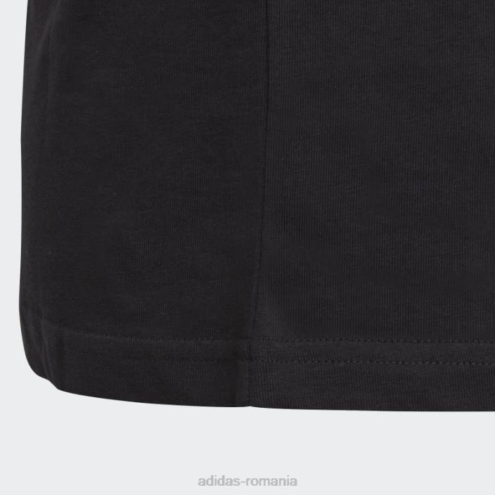 Adidas tricou din bumbac cu logo mare essentials negru copii alb negru 2JBN19153