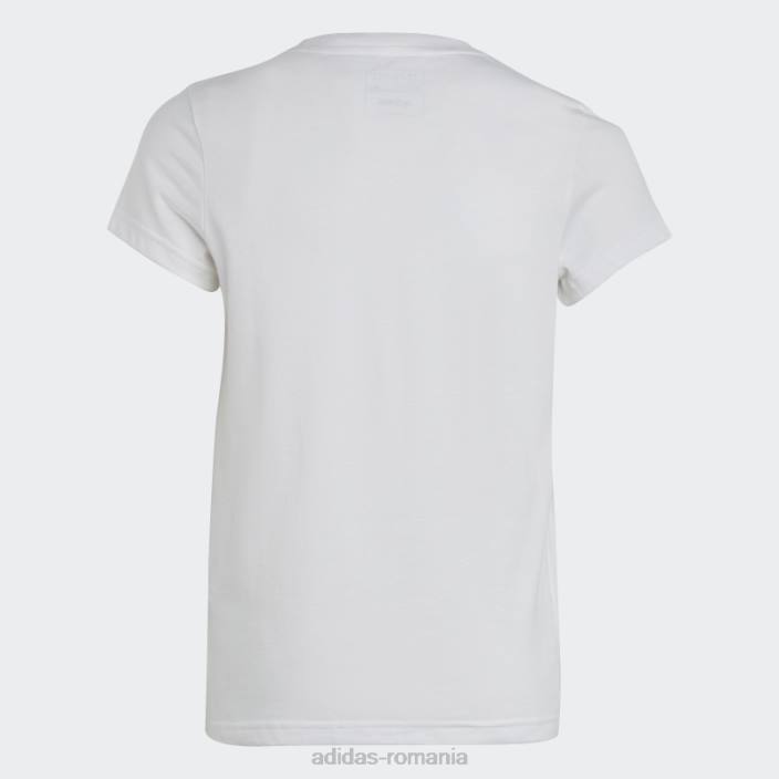 Adidas tricou din bumbac essentials logo mare alb copii alb negru 2JBN3451
