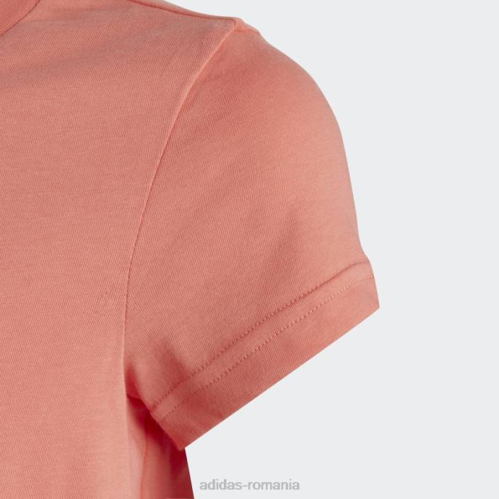 Adidas tricou din bumbac essentials logo mare coral copii coral/alb 2JBN12110
