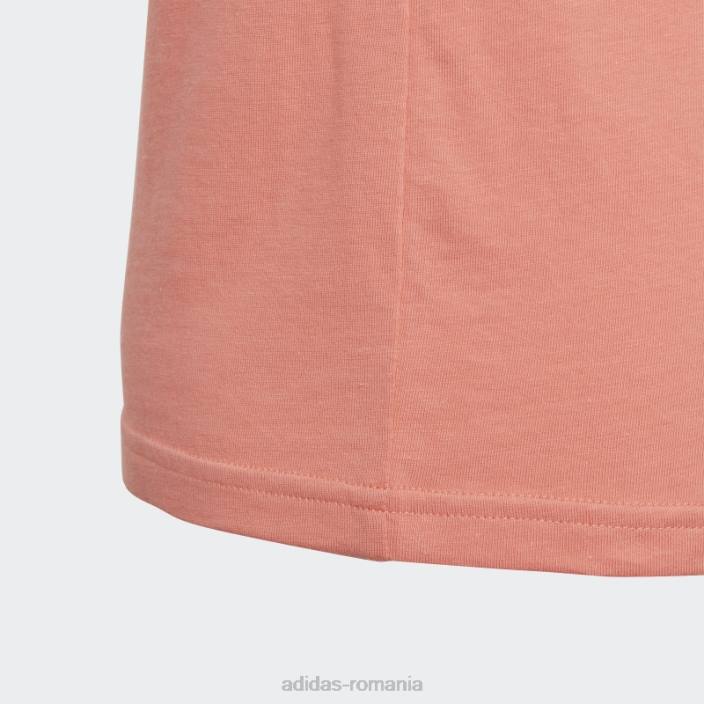 Adidas tricou din bumbac essentials logo mare coral copii coral/alb 2JBN12110
