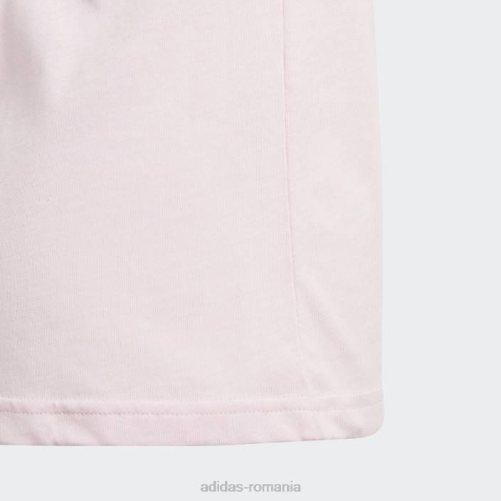 Adidas tricou din bumbac essentials logo mare roz copii roz/alb 2JBN12116