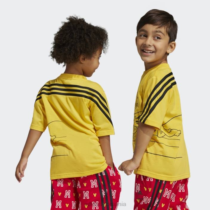 Adidas tricou disney mickey mouse auriu copii auriu/negru 2JBN18451