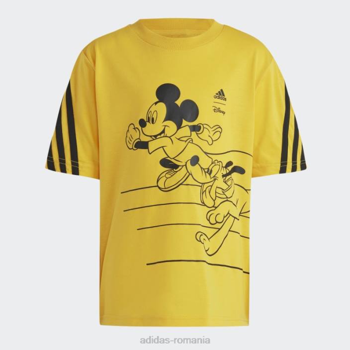 Adidas tricou disney mickey mouse auriu copii auriu/negru 2JBN18451