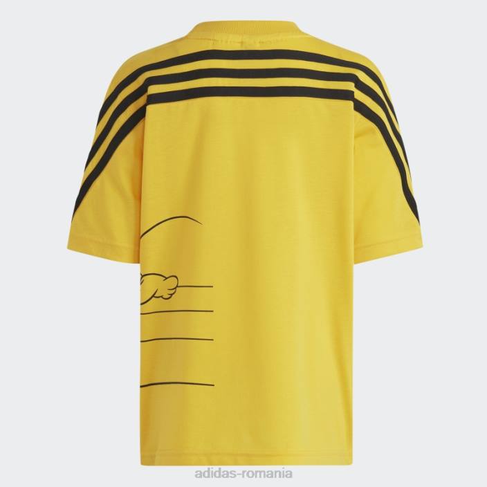 Adidas tricou disney mickey mouse auriu copii auriu/negru 2JBN18451
