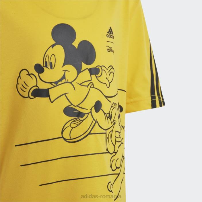 Adidas tricou disney mickey mouse auriu copii auriu/negru 2JBN18451