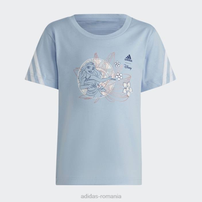 Adidas tricou disney moana albastru din zori copii albastru zori/alb 2JBN12149