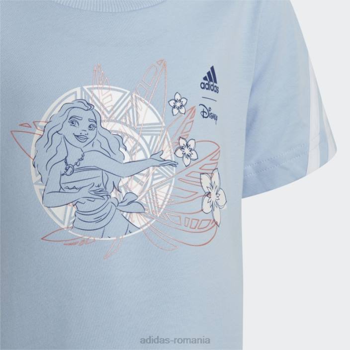 Adidas tricou disney moana albastru din zori copii albastru zori/alb 2JBN12149