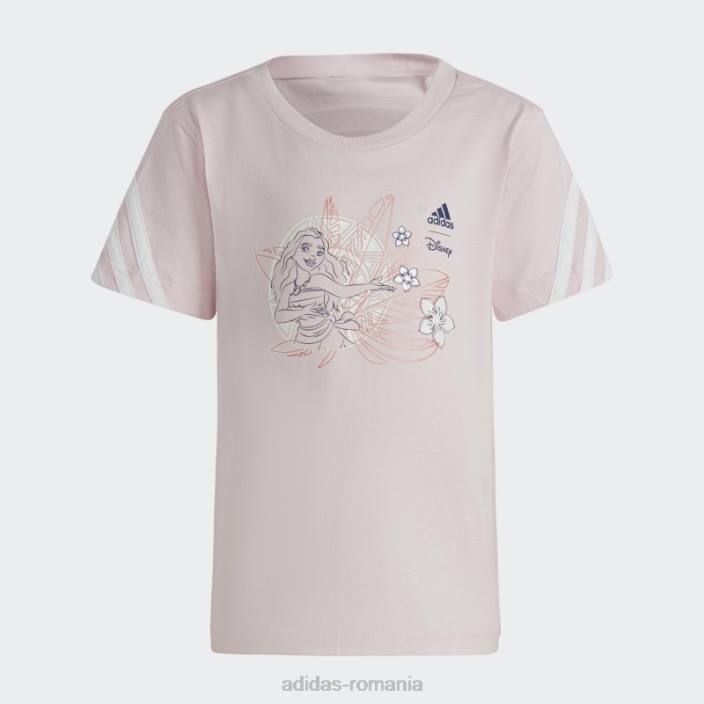 Adidas tricou disney moana roz copii roz/alb 2JBN19135