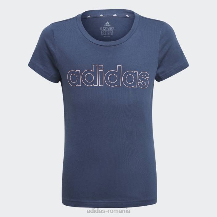 Adidas tricou essentials bleumarin fierbinte copii bleumarin/trandafir cețos 2JBN19267