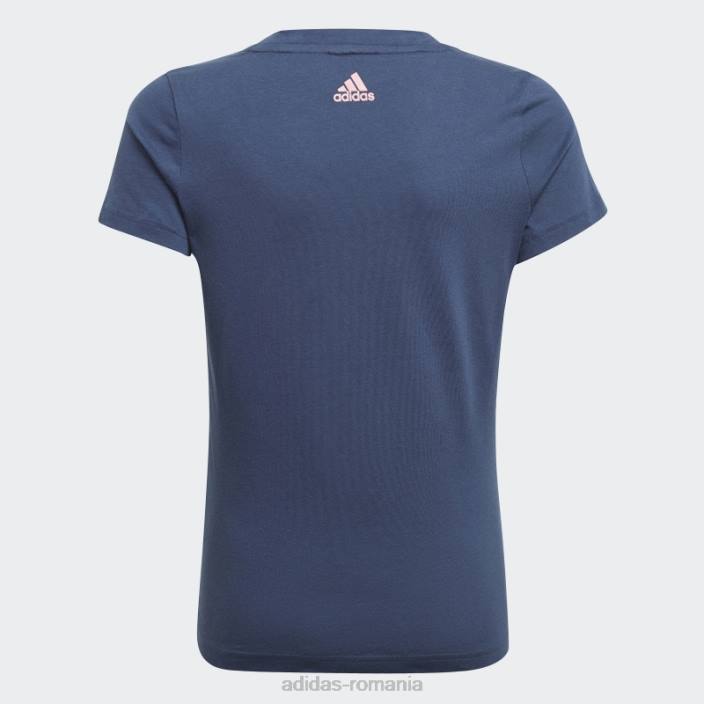 Adidas tricou essentials bleumarin fierbinte copii bleumarin/trandafir cețos 2JBN19267