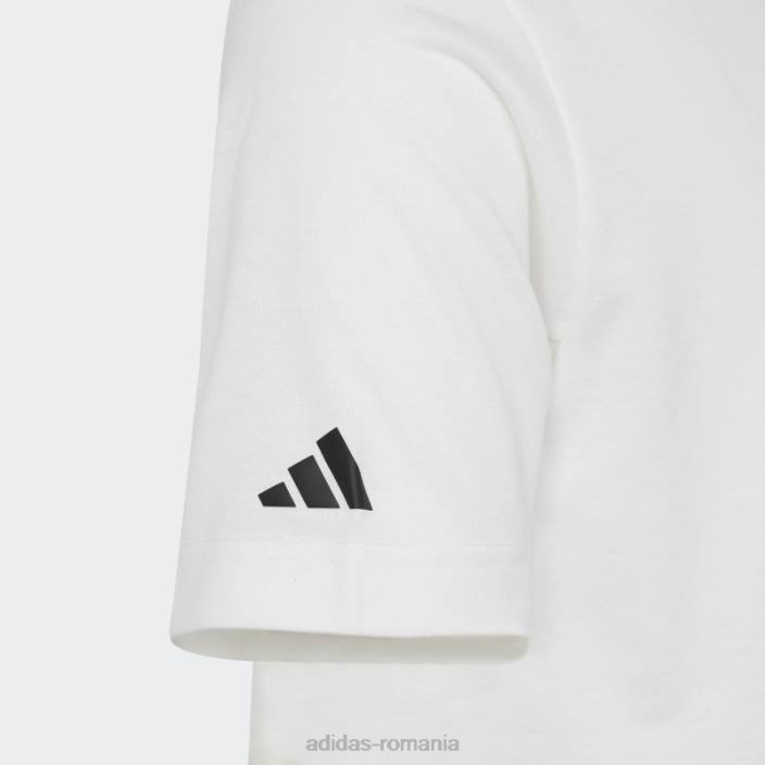 Adidas tricou grafic aeroready alb adidas copii alb negru 2JBN18492