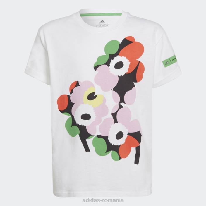 Adidas tricou grafic marimekko alb copii alb 2JBN3487