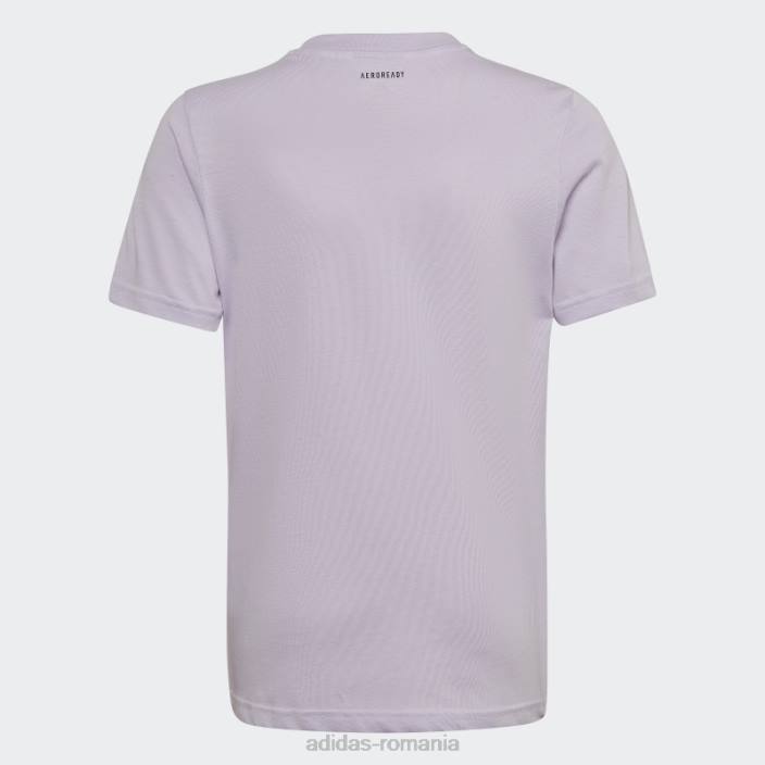 Adidas tricou grafic marimekko cu nuanță violet copii tentă violet 2JBN3424