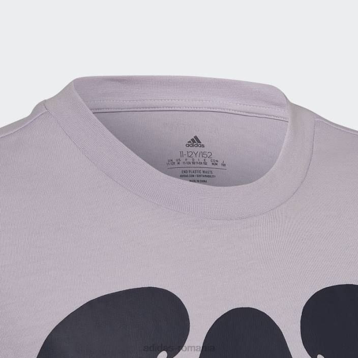 Adidas tricou grafic marimekko cu nuanță violet copii tentă violet 2JBN3424