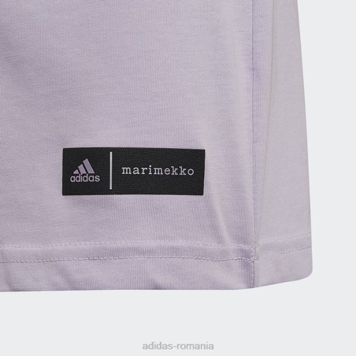 Adidas tricou grafic marimekko cu nuanță violet copii tentă violet 2JBN3424