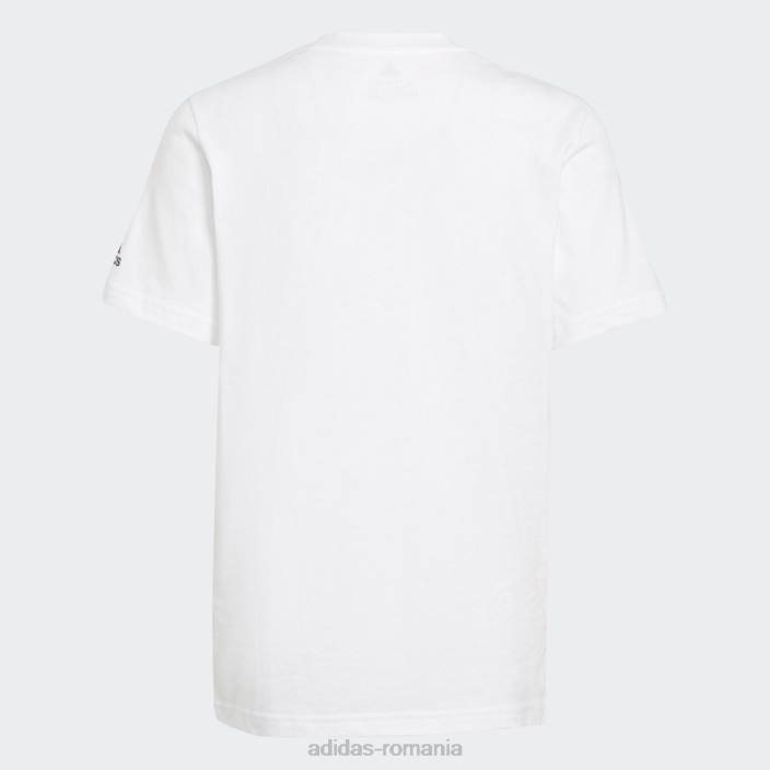 Adidas tricou grafic tigru de apă albă copii alb 2JBN18904