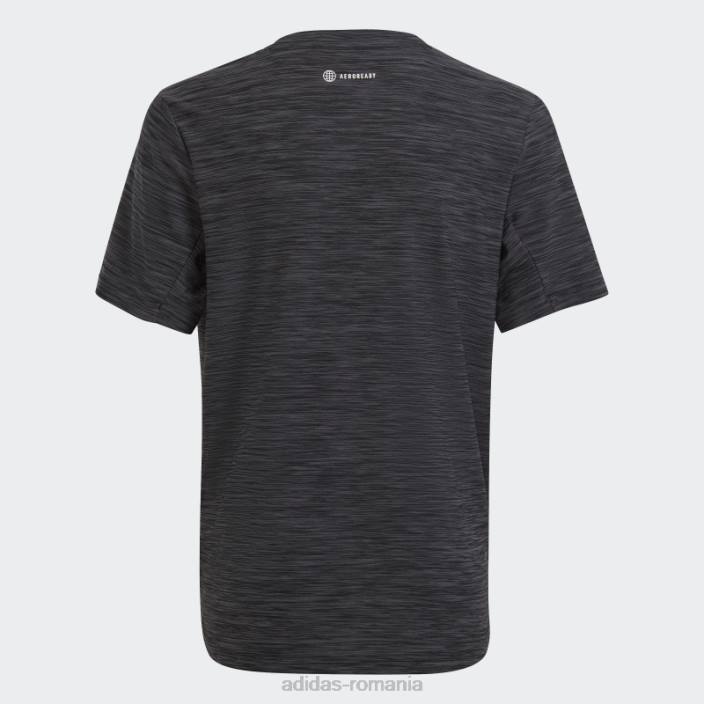 Adidas tricou gri aeroready heather copii gri/negru 2JBN11891