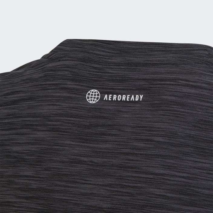 Adidas tricou gri aeroready heather copii gri/negru 2JBN11891
