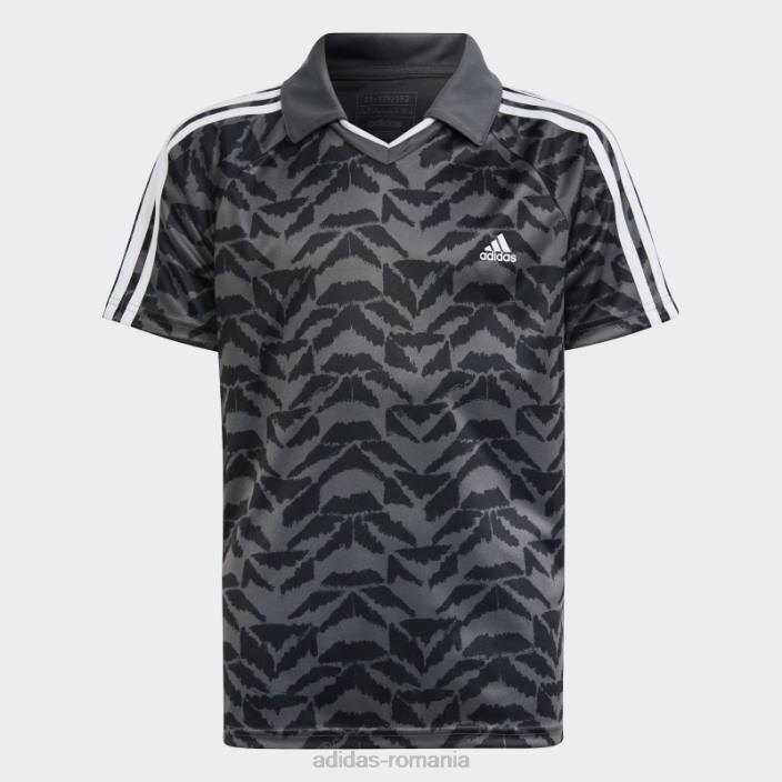 Adidas tricou gri de sărbătoare a fotbalului copii gri/negru/alb 2JBN18737