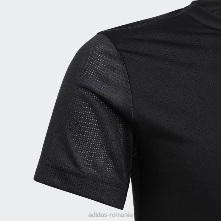 Adidas tricou negru aeroready cu 3 dungi adidas copii negru argintiu 2JBN18561