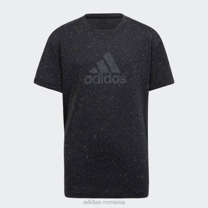 Adidas tricou pentru câștigătorii viitorului icoane negru melange copii negru melange/alb 2JBN12067