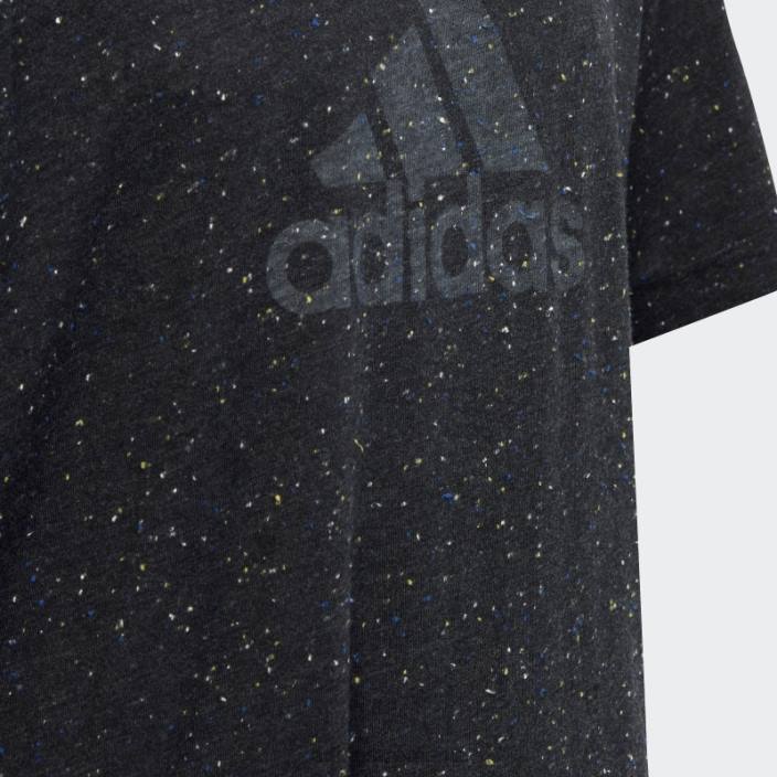 Adidas tricou pentru câștigătorii viitorului icoane negru melange copii negru melange/alb 2JBN12067