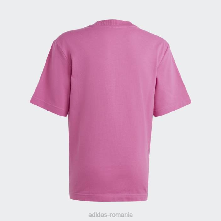 Adidas tricou piqué cu logo fuchsia future icons copii fucsie 2JBN11807