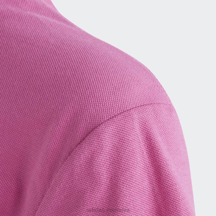Adidas tricou piqué cu logo fuchsia future icons copii fucsie 2JBN11807