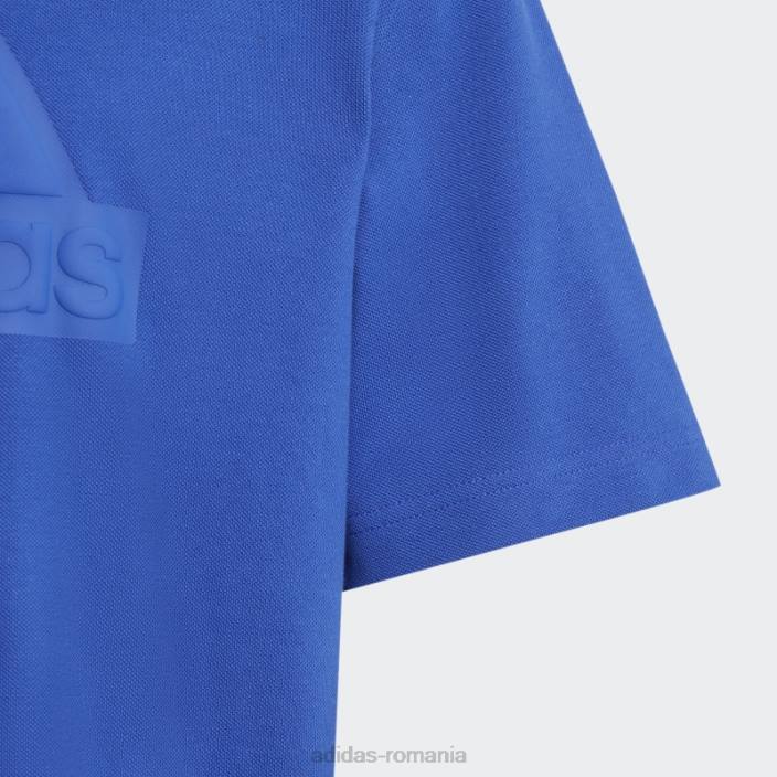 Adidas tricou piqué cu logo future icons albastru copii albastru 2JBN11863