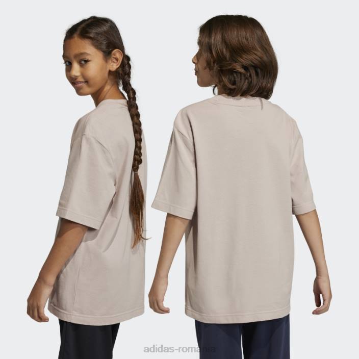 Adidas tricou piqué future icons logo taupe adidas copii taupe 2JBN11832