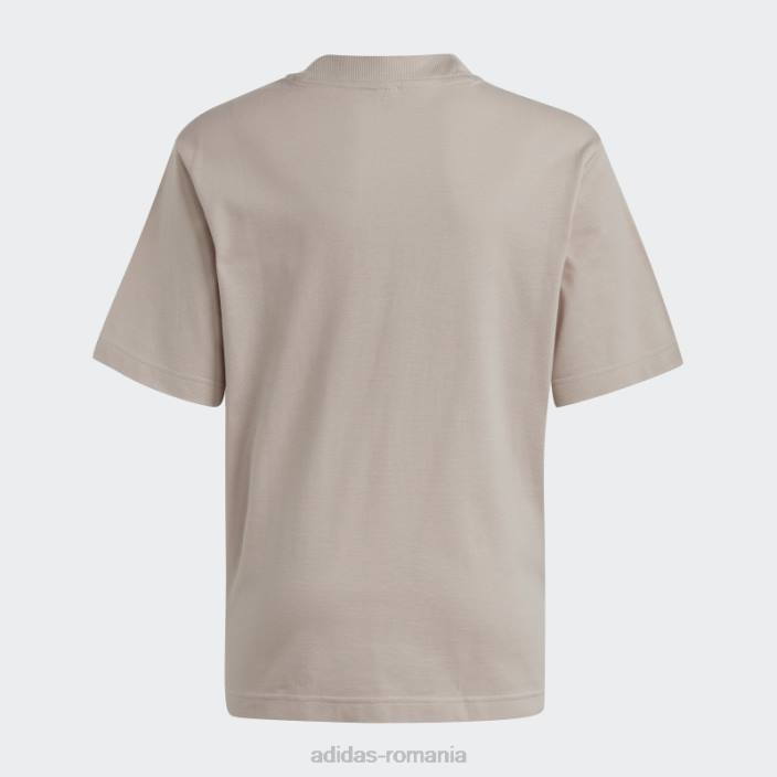 Adidas tricou piqué future icons logo taupe adidas copii taupe 2JBN11832