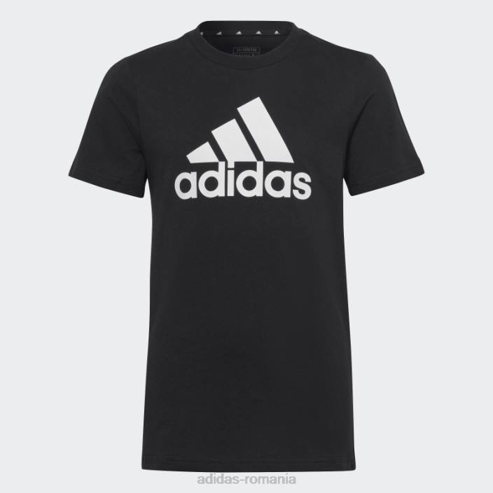 Adidas tricou subțire din bumbac cu logo mare negru adidas copii alb negru 2JBN3342