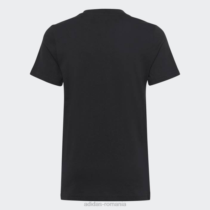 Adidas tricou subțire din bumbac cu logo mare negru adidas copii alb negru 2JBN3342