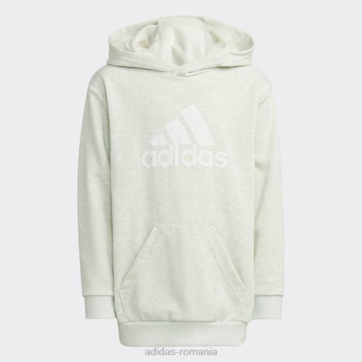 Adidas verde mel future icons insigna de sport hanorac cu glugă copii verde mel/alb 2JBN11902