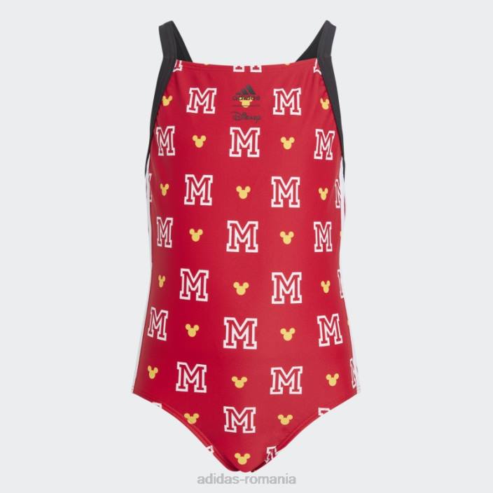Adidas x disney mickey mouse monogram costum de baie stacojiu copii stacojiu/alb 2JBN19158