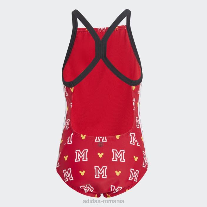Adidas x disney mickey mouse monogram costum de baie stacojiu copii stacojiu/alb 2JBN19158