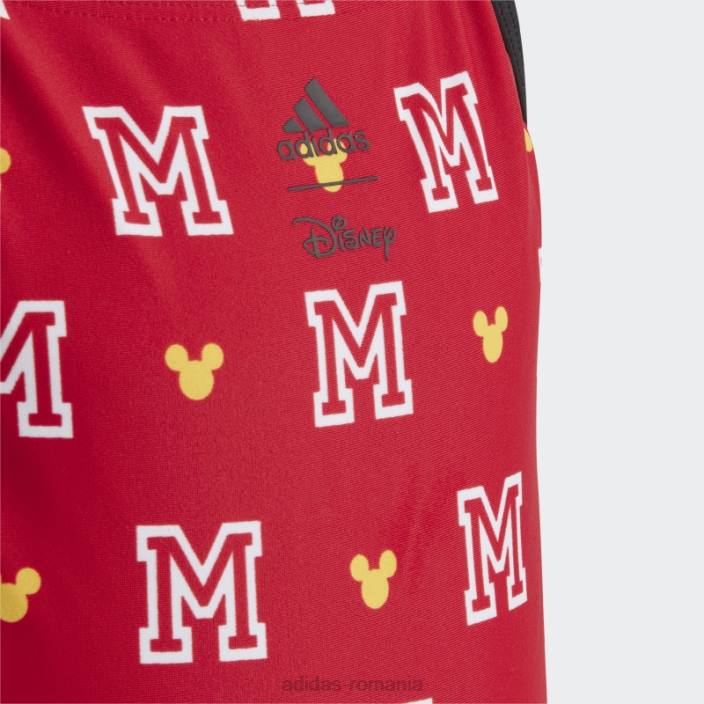 Adidas x disney mickey mouse monogram costum de baie stacojiu copii stacojiu/alb 2JBN19158