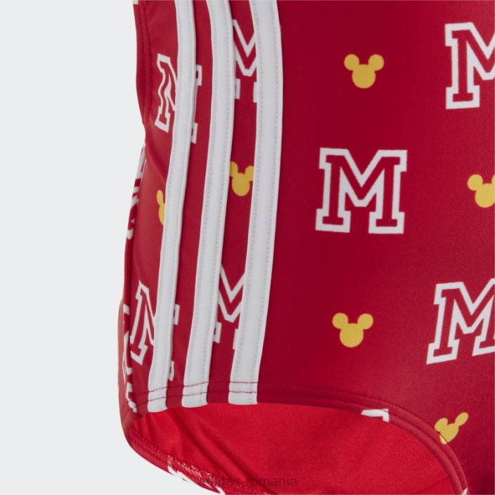 Adidas x disney mickey mouse monogram costum de baie stacojiu copii stacojiu/alb 2JBN19158