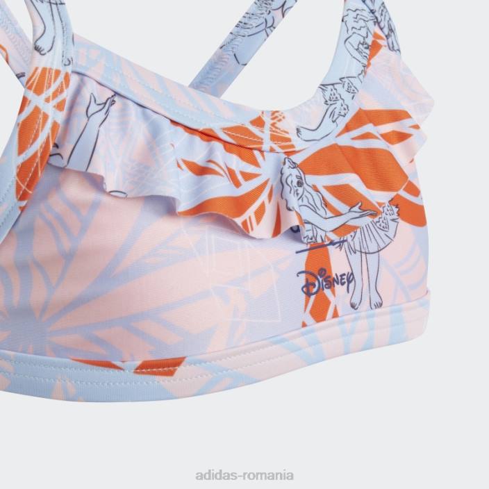 Adidas x disney moana bikini fierbinte albastru zori copii albastru zori/roz/portocaliu 2JBN19182