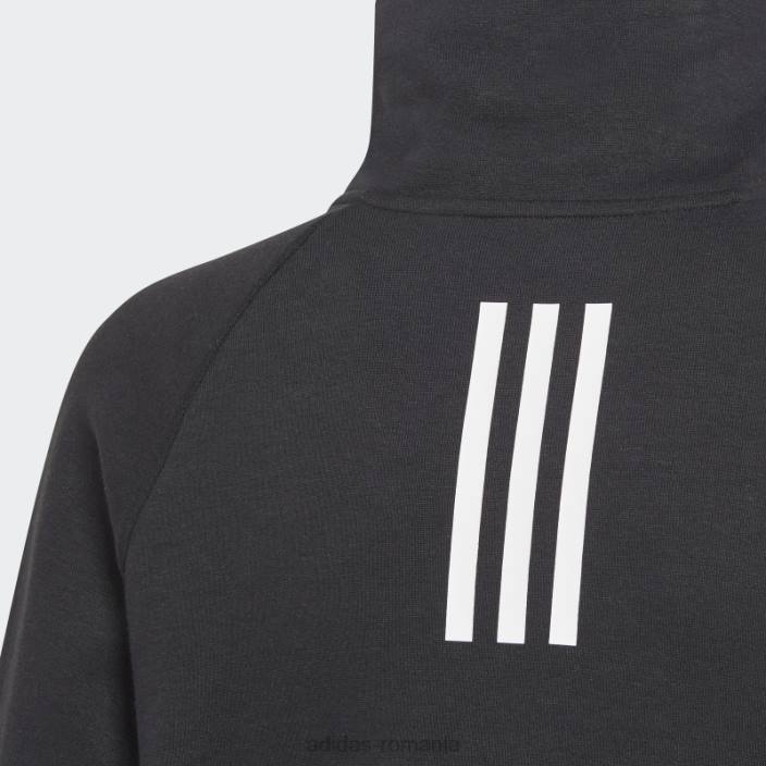 Adidas xfg, buzunar cu fermoar, negru copii alb negru 2JBN19010