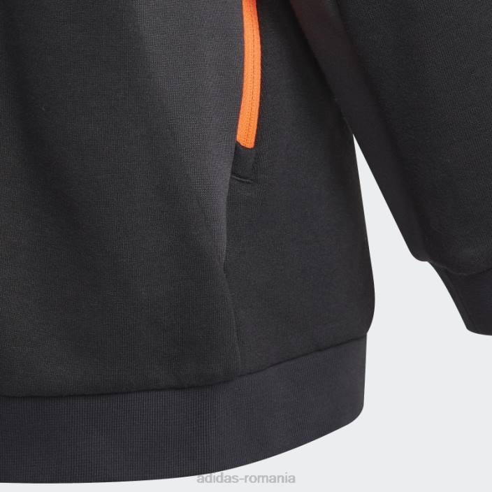 Adidas xfg, buzunar cu fermoar, negru copii alb negru 2JBN19010