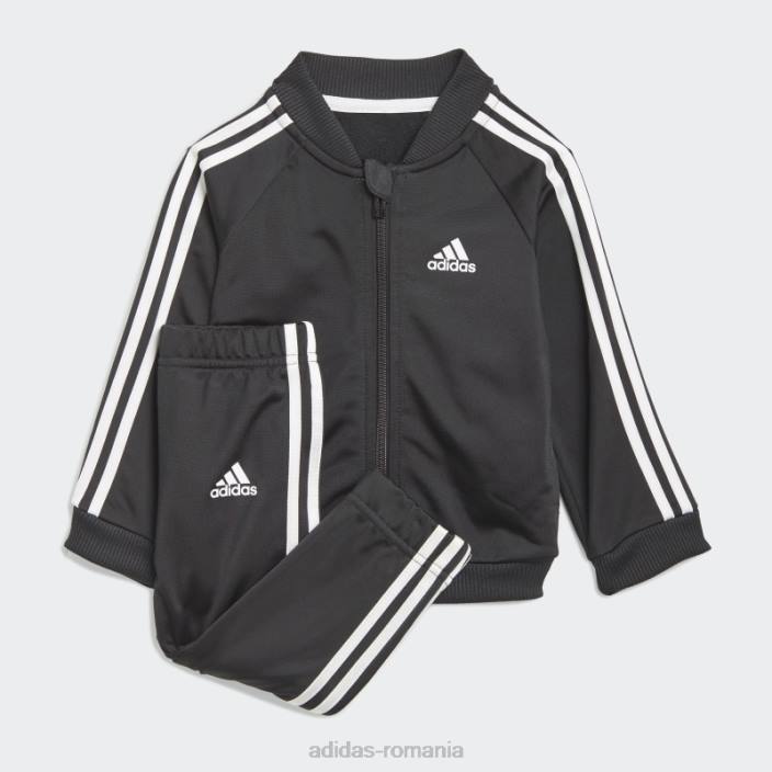 Adidas Trening negru din tricot cu 3 dungi copii alb negru 2JBN11981