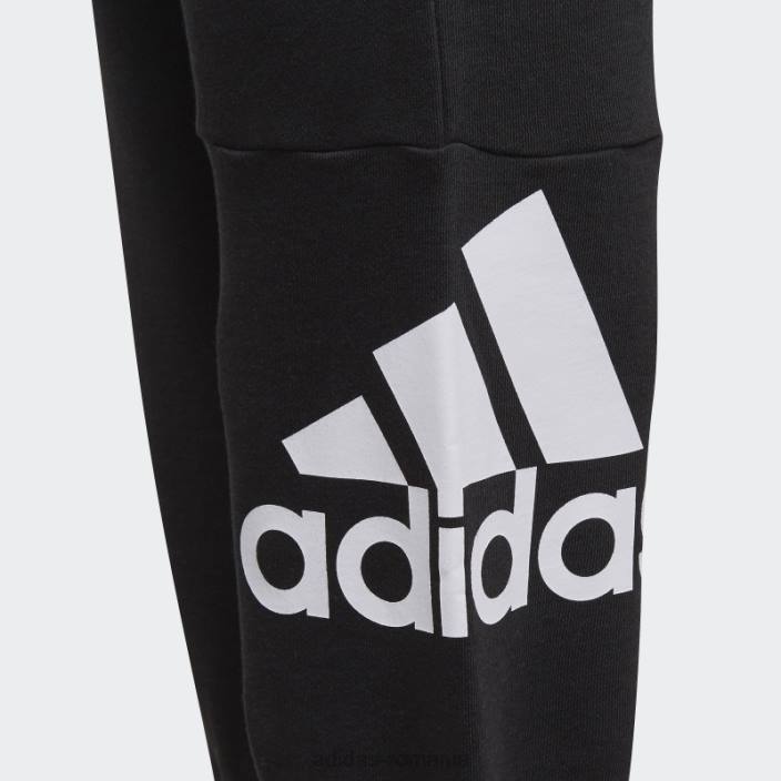 Adidas pantaloni negri essentials french terry adidas copii alb negru 2JBN11991