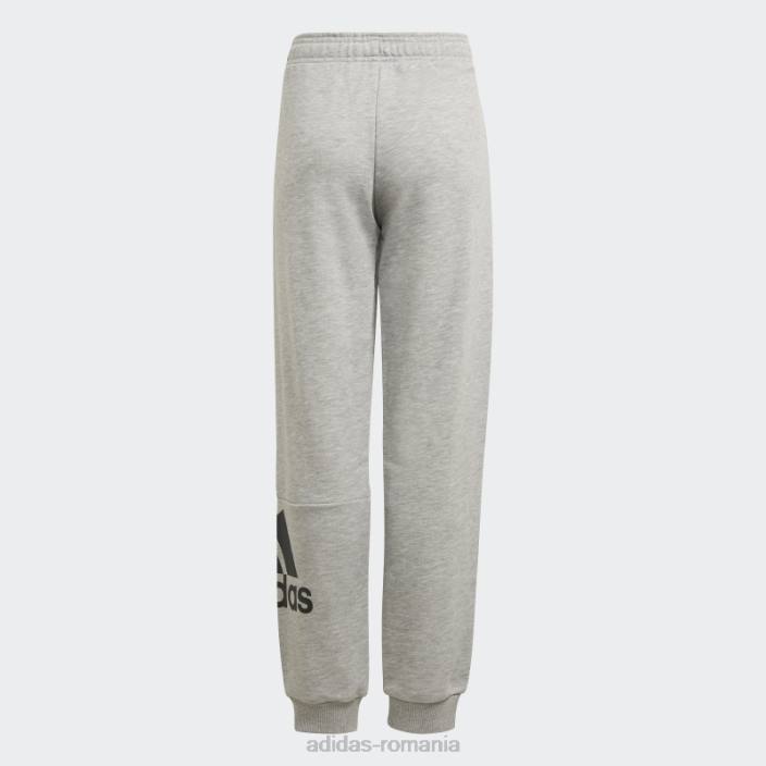 Adidas pantaloni terry francezi gri mediu essentials adidas copii gri mediu/negru 2JBN11961